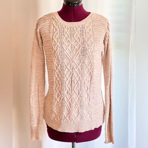 Cable knit sweater